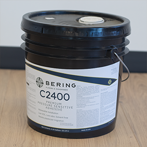 BERING™ C2400 Pressure Sensitive Flooring Adhesive is a superior choice for professional-grade, luxury vinyl installations. This solvent-free, non-staining adhesive is formulated with powerful tack to provide exceptional grip and an enduring bond for a range of permanent, vinyl flooring applications. 