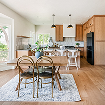 warm oak flooring